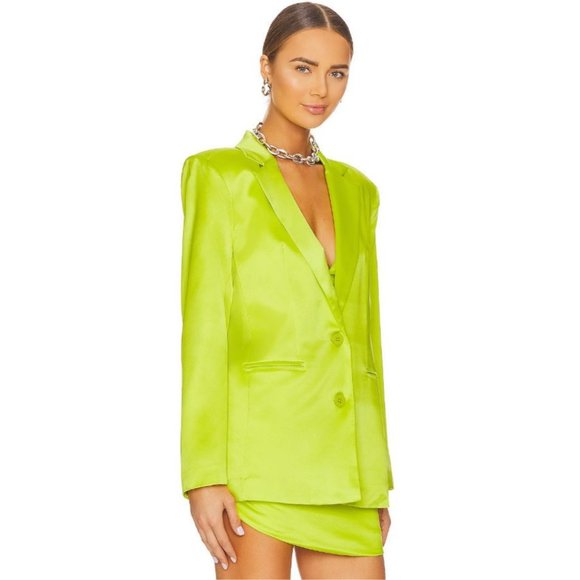 SER.O.YA Neon Green Blazer - Picture 4 of 5
